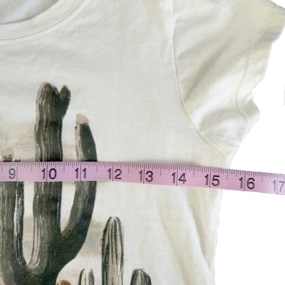 SHYANNE Desert Rider Graphic Tee XS – Western Cactus Cowboy Cotton T‑Shirt - Picture 11 of 11